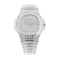 Patek Philippe Nautilus 5719/10G-010 Mens 40mm Silver-tone