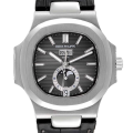 Patek Philippe Nautilus Mens 40mm 5726A-001 Automatic Leather Strap