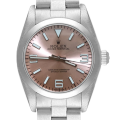 Rolex Oyster Perpetual 76080 36MM Pink Dial Silver-tone Case