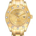 Rolex Pearlmaster 80318 29MM Champagne Dial Gold-tone Case