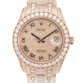 Rolex Pearlmaster m86405rbr-0001 41MM Diamond Paved Dial Rose Gold-tone Case