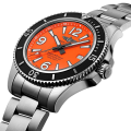 Breitling Superocean 46mm Mens A17366D71O1A1 Orange Dial Stainless Steel