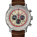 Breitling Navitimer 46mm Mens K-AB01219A1G1X1 Stainless Steel White Dial