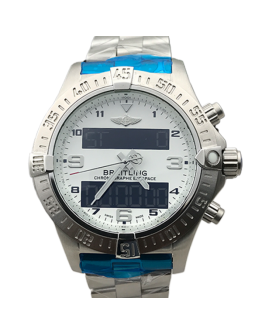 Breitling Exospace Men's ExospaceB55-005 46mm White Dial Silver-tone