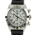 Breitling Chronomat 44 ChronomatW003 43mm Mens White Dial Stainless Steel