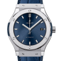 Hublot Classic Fusion Mens 43mm/42mm/45mm 511.NX.7170.LR/542.NX.7170.LR Leather Strap Blue Dial