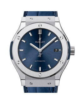 Hublot Classic Fusion Men's 43mm/42mm/45mm 511.NX.7170.LR/542.NX.7170.LR Leather Strap Blue Dial