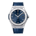 Hublot Classic Fusion Mens 43mm/42mm/45mm 511.NX.7170.LR/542.NX.7170.LR Leather Strap Blue Dial