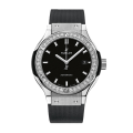 Hublot Classic Fusion 33mm Ladies 582.NX.1170.RX.1204 Black Dial Rubber Band