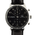 IWC Portuguese Chrono IW371438 42mm Mens Leather Strap Stainless Steel