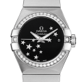 Omega Constellation Ladies 123.15.27.20.01.001 27mm Diamond Black Dial