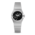 Omega Constellation Ladies 123.15.27.20.01.001 27mm Diamond Black Dial