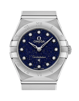 Omega Constellation 27mm 131.10.25.60.53.001 Ladies Quartz Blue Dial