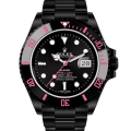 Rolex Submariner PINKLADY 40MM Black Dial Silver-tone Case