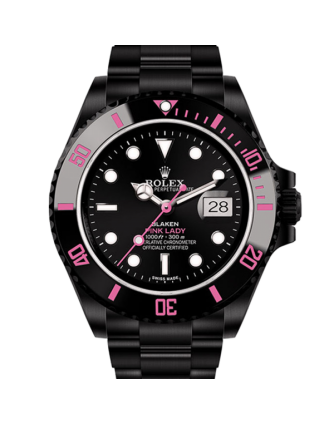 Rolex Submariner PINKLADY 40MM Black Dial Silver-tone Case