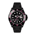 Rolex Submariner PINKLADY 40MM Black Dial Silver-tone Case