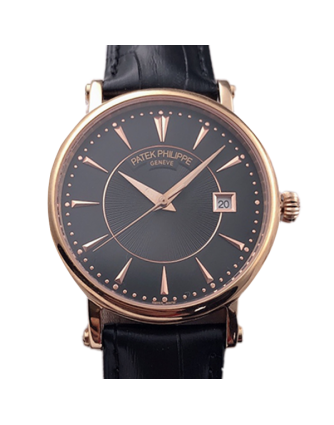 Patek Philippe Calatrava 40mm Men's 5153R-001-2 Black Dial Rose Gold-tone