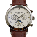 Patek Philippe Grand Complications Mens GrandWSL021 40mm Silver-tone Leather Strap