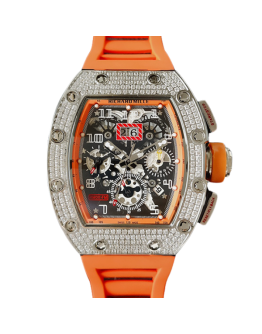 Richard Mille RM011 Men Mechanical Transparent Dial Rubber Band