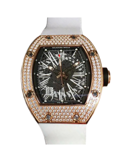 Richard Mille RM023 Men Mechanical Transparent Dial Diamond Bezel
