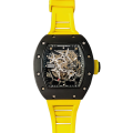 Richard Mille RM35 Men Mechanical Rubber Band Skeleton Dial