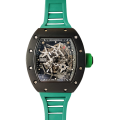 Richard Mille RM35 Men Mechanical Rubber Band Skeleton Dial