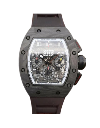 Richard Mille RM011 Automatic Men Watch Rubber Band Titanium