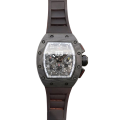 Richard Mille RM011 Automatic Men Watch Rubber Band Titanium