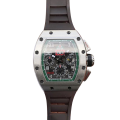 Richard Mille RM011 Men Automatic Transparent Dial Stainless Steel