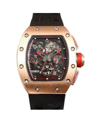 Richard Mille RM011 Automatic Men Watch Transparent Dial