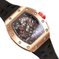 Richard Mille RM011 Automatic Men Watch Transparent Dial