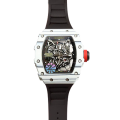 Richard Mille RM35-02 Mechanical Men Transparent Dial Carbon Fiber Rubber Band