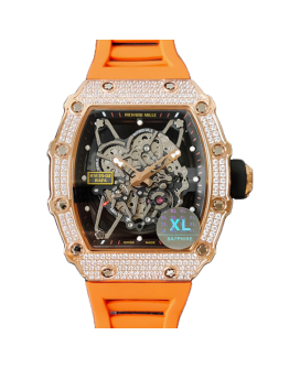 Richard Mille RM35-02 Mechanical Men Rubber Band Watch Diamond Bezel