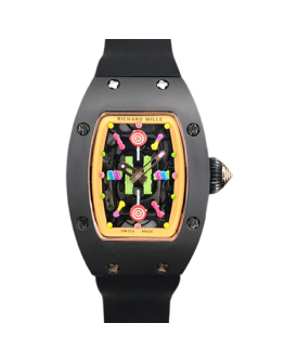 Richard Mille RM37-01 Mechanical Ladies Watch Stainless Steel Rubber Band