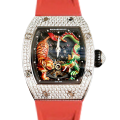 Richard Mille RM51-01 Ladies Mechanical Diamond Bezel Tiger and Dragon Dial