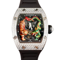 Richard Mille RM51-01 Ladies Mechanical Diamond Bezel Watch Rubber Band