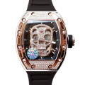 Richard Mille RM052 Mechanical Men Watch Rose Gold Skull Dial