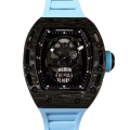 Richard Mille RM052 Men Mechanical Rubber Band Black Skull Dial