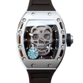 Richard Mille RM52-01 Mechanical Men Stainless Steel Rubber Band Watch