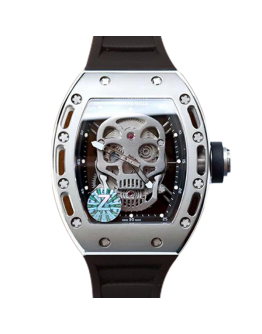 Richard Mille RM52-01 Mechanical Men Stainless Steel Rubber Band Watch