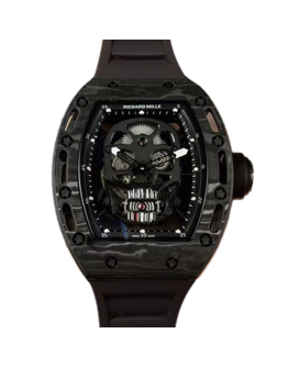 Richard Mille RM052 Men Mechanical Watch Black Skull Dial