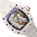 Richard Mille RM52-02 Men Mechanical Rubber Band Watch Ceramics Bezel