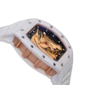 Richard Mille RM52-02 Men Mechanical Horse Head Skeleton Dial Watch Ceramics Bezel