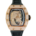 Richard Mille RM52-02 Mechanical Men Rubber Band Horse Dial Diamond Bezel