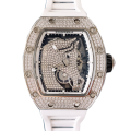 Richard Mille RM52-02 Men Mechanical Watch Diamond Bezel