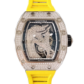 Richard Mille RM52-02 Men Mechanical Diamond Bezel Horse Dial Watch