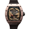 Richard Mille RM57-01 Mechanical Men Gold Dragon and Phoenix Dial Stainless Steel