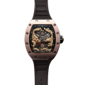 Richard Mille RM57-01 Mechanical Men Gold Dragon and Phoenix Dial Stainless Steel