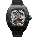 Richard Mille RM57-01 Men Mechanical Rubber Band Silver Dragon and Phoenix Dial