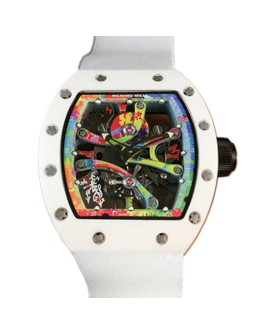 Richard Mille RM68-01 Hand Wind Men Transparent Dial Rubber Band